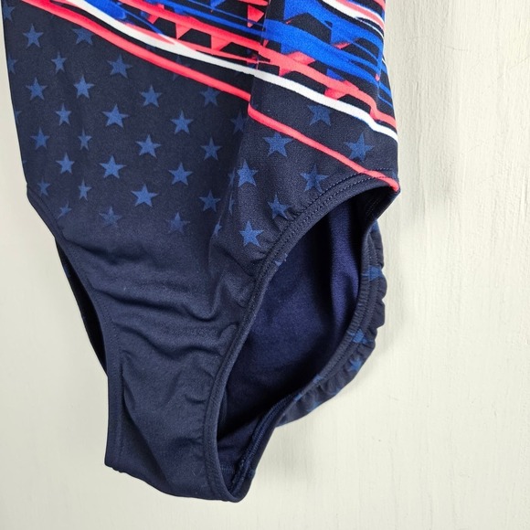 TYR Victorious Diamondfit Swimsuit One Piece Women's 30 S Navy Blue Red - Picture 4 of 7